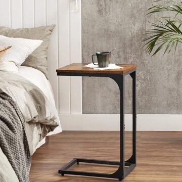 C Shape End Table With  Steel  Frame 0031